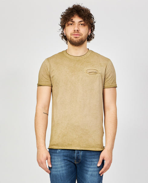 Yes Zee T-Shirt T-shirt Uomo con taschino interno Beige - Francavilla Moda